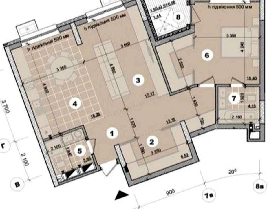 Apartment. Kyiv, Mykilsko-Slobidska St.