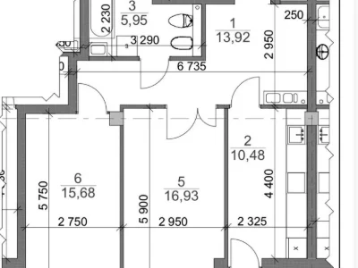 Apartment. Dnipro, Volodymyr Moksakovs'kyi St.