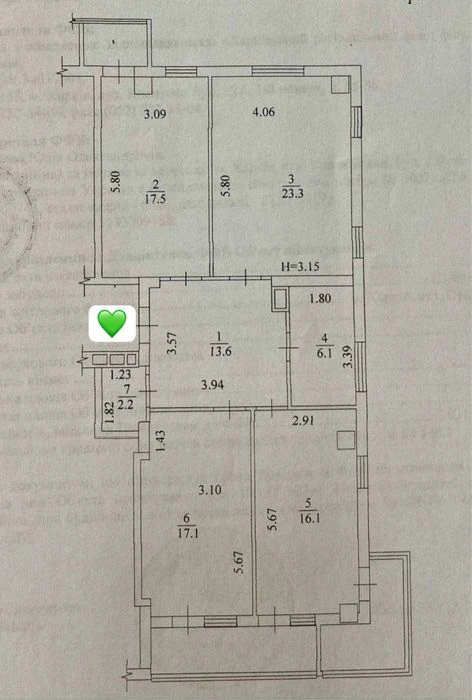 ‼️ Residential Complex Pavlovsky Quarter! Three bedrooms! 110 meters, Sukhumskaya