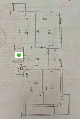 ‼️ Residential Complex Pavlovsky Quarter! Three bedrooms! 110 meters, Sukhumskaya