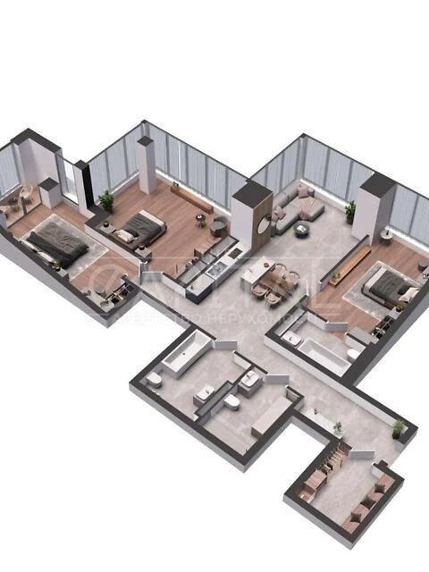 Sale of 3-room apartment 133 sq. m on Antonovycha St. 136-138 • ID