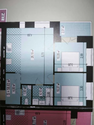 Продается 2-комнатная квартира, ЖК “West towers” Код: 36403
