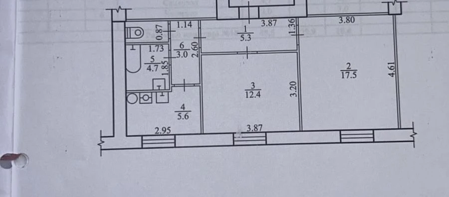 Продам 2к квартиру в центре Днепра