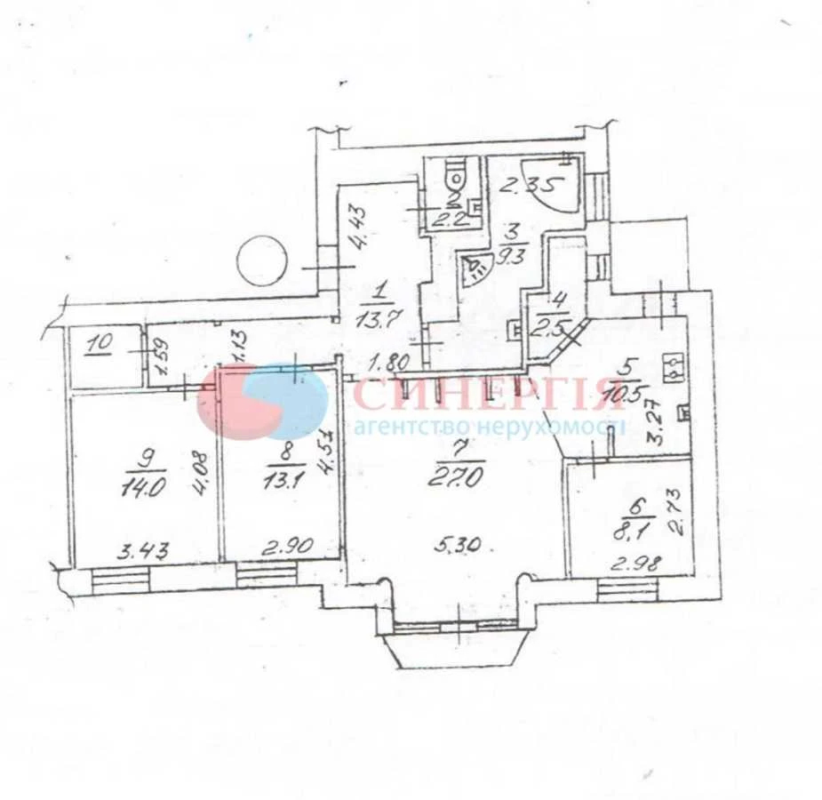 Здам багатокімнатну квартиру (105 м²) у Києві, Печерський ра