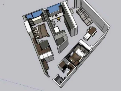 Apartment. Kyiv, Berezaysky Prospect.