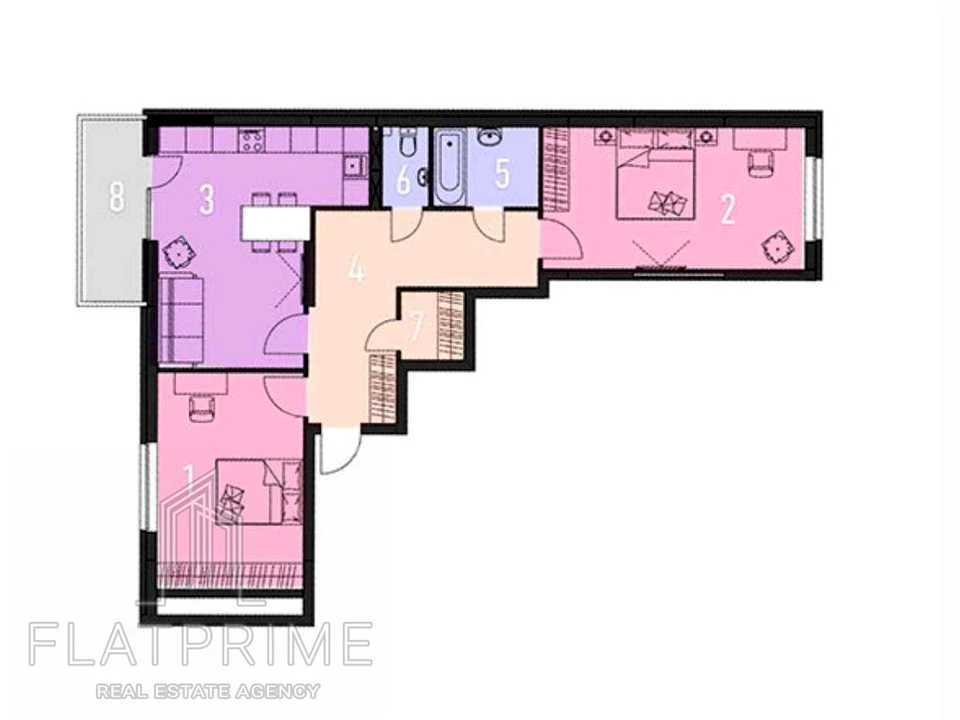 Apartment. Kyiv, Vasyl Tytunyka St.