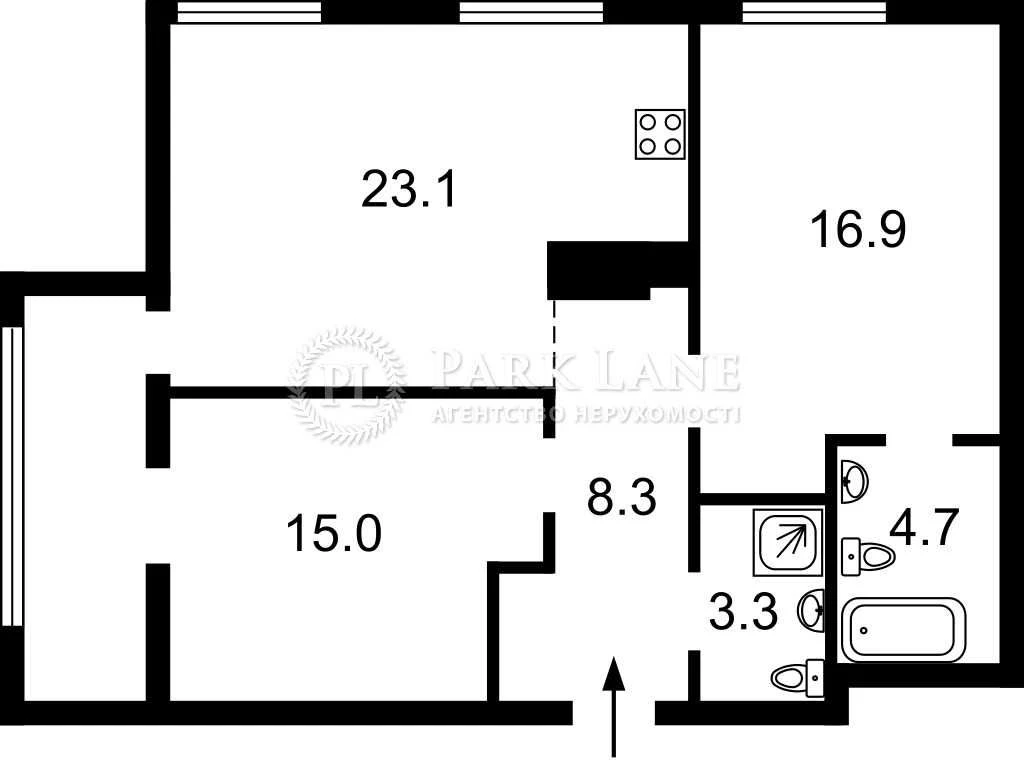 Sale of 3-room apartment, ЖК Камертон, St. Річкова, 4