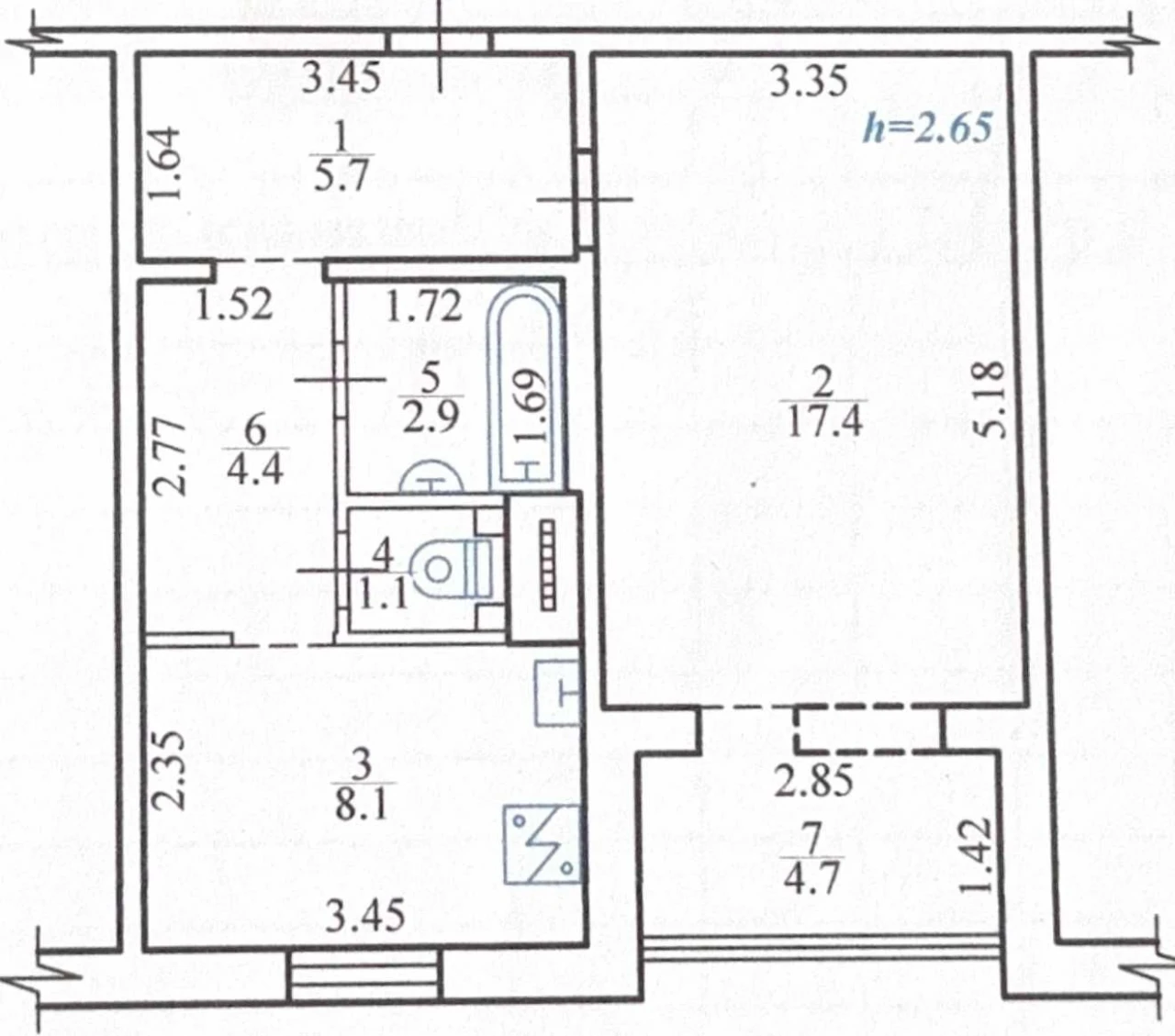 For sale 1-bedroom apartment, Alexander Koshytsia Street 9, metro