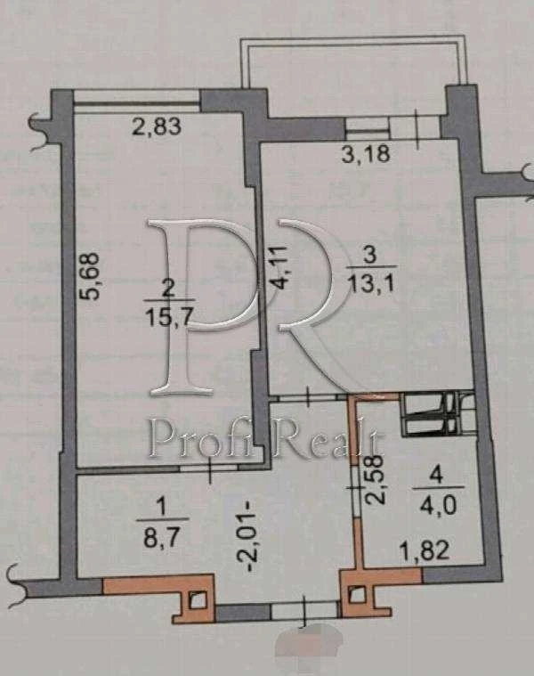 1-room apartment 43 m² for sale, Yana Raynysa St., Podmogy