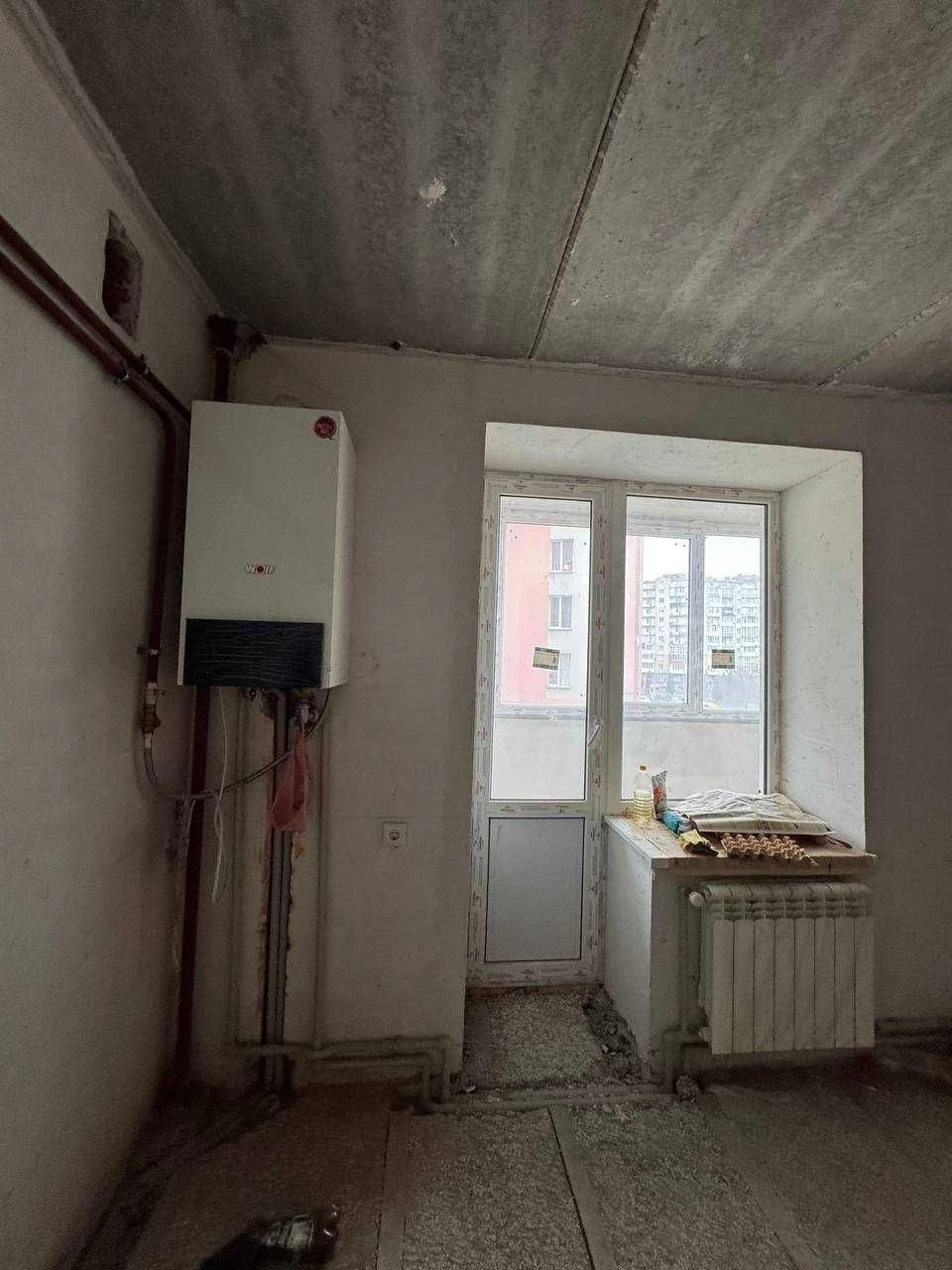 3-room apartment with two balconies and a boiler