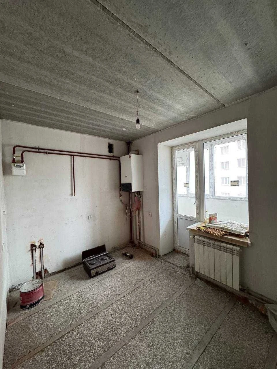 3-room apartment with two balconies and a boiler