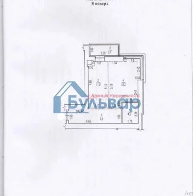 1-room apartment, new building, European residential complex, completed section, CEG