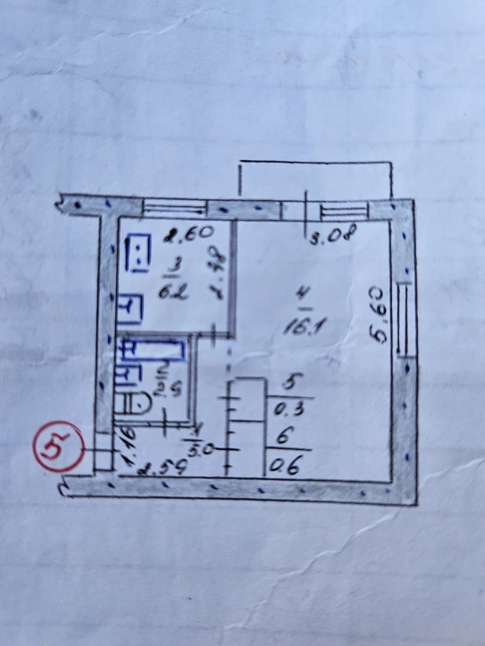 sale of 1 bedroom apartment