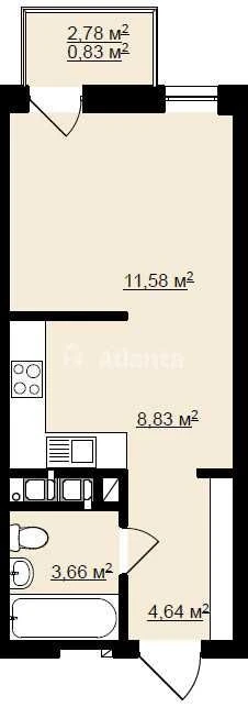 Продаж 1 кім  квартири в ЖК Globus Elite по вул. Руфа.