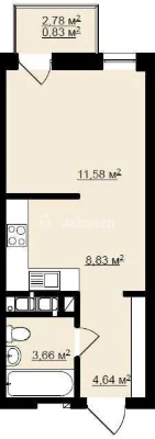 Продаж 1 кім  квартири в ЖК Globus Elite по вул. Руфа.