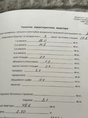 Продажа 2-комнатной квартиры в Приднепровске