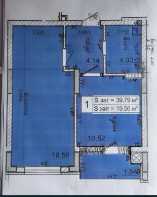 Sale of a 1-room apartment in residential complex "Malv", St. Ugorska, 14