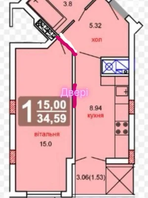 Sale of Apartment in Kulparkiv