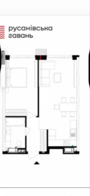 1-room apartment for sale in a newly built house, Dniprovs