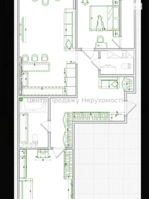 Sale of a 2-room apartment, 19/25 floor, 100 m², "Ministerial" residential complex, Kyiv