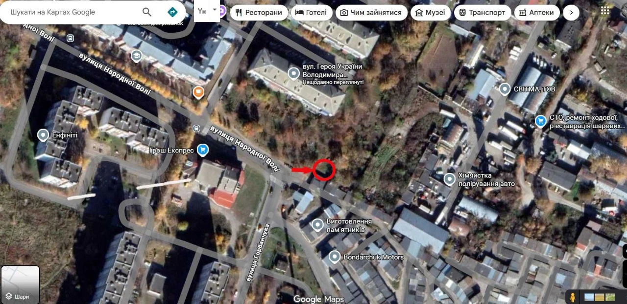 Land plot for garage with foundation, or for workshop