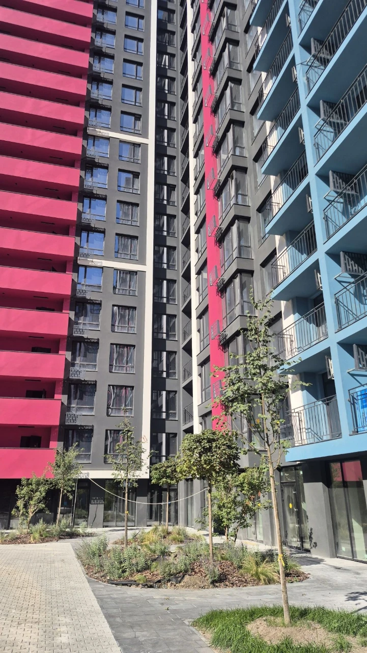 Apartment view in the residential complex Skygardens, Khryplinska Street