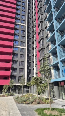 Apartment view in the residential complex Skygardens, Khryplinska Street