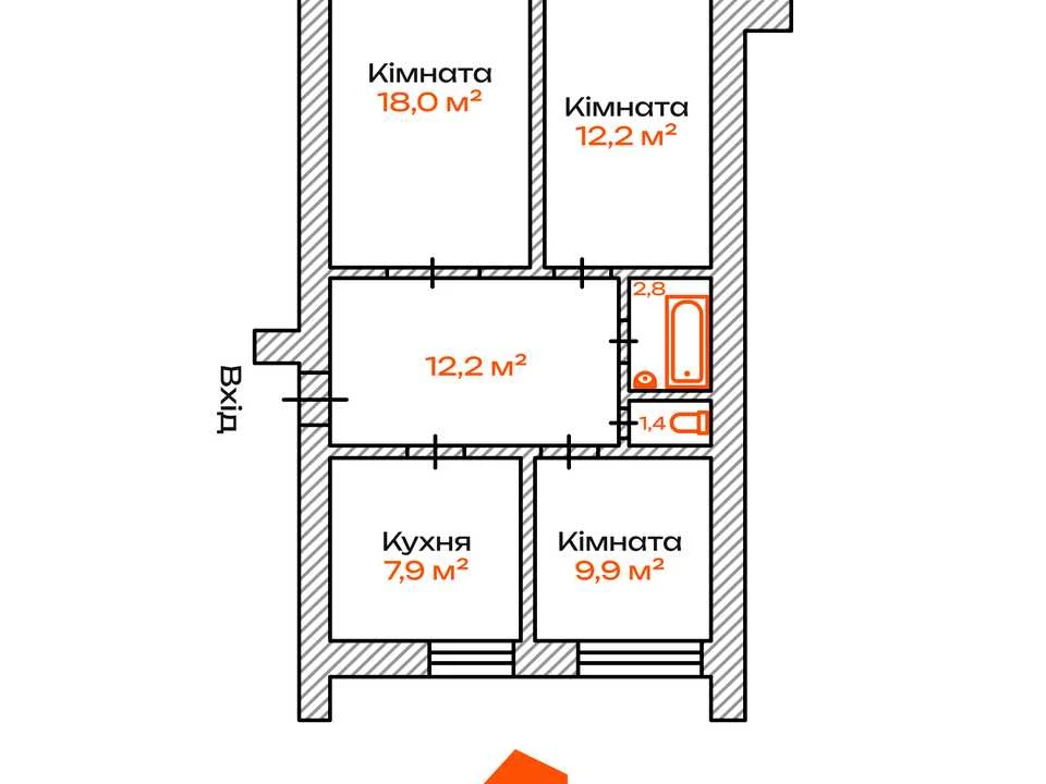 Apartment. Kyiv, Levandovskaya St.
