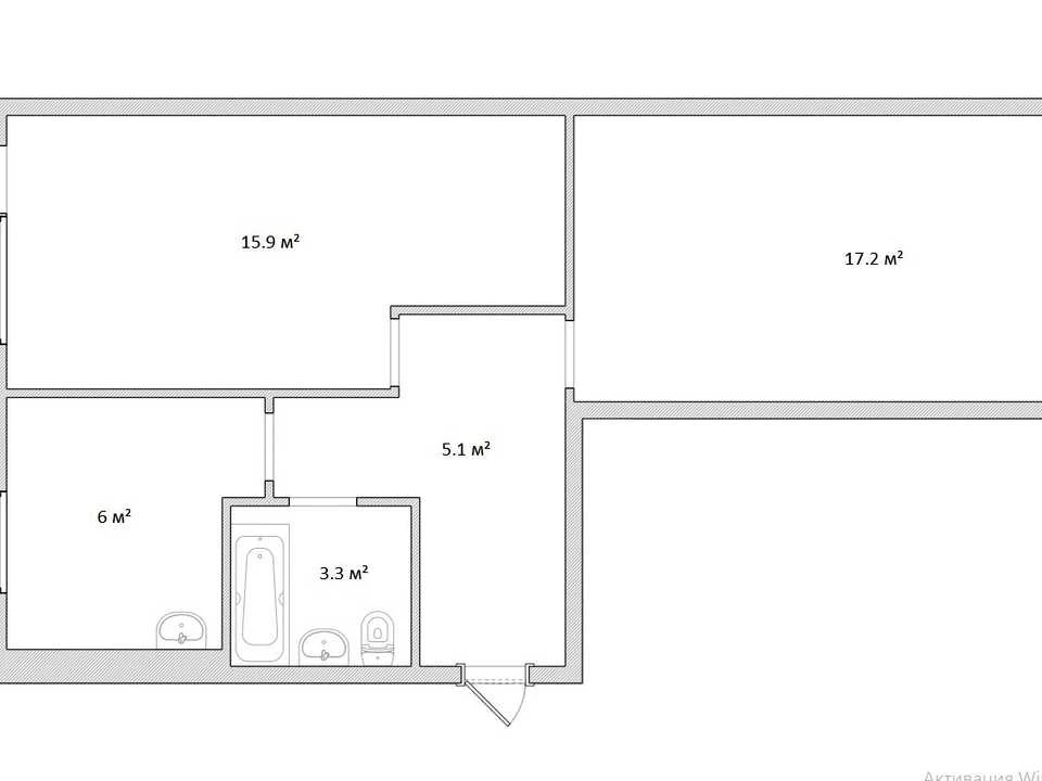 Apartment. Dnipro, Osina Street.