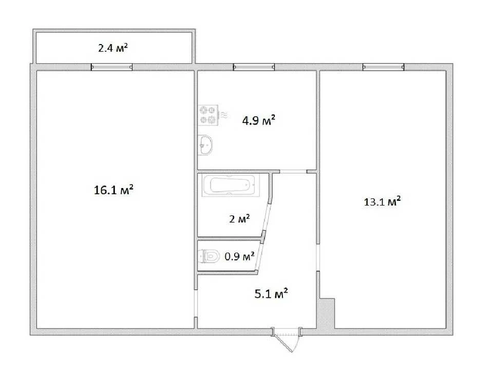 Apartment. Dnipro, Kryvorizhka Street.