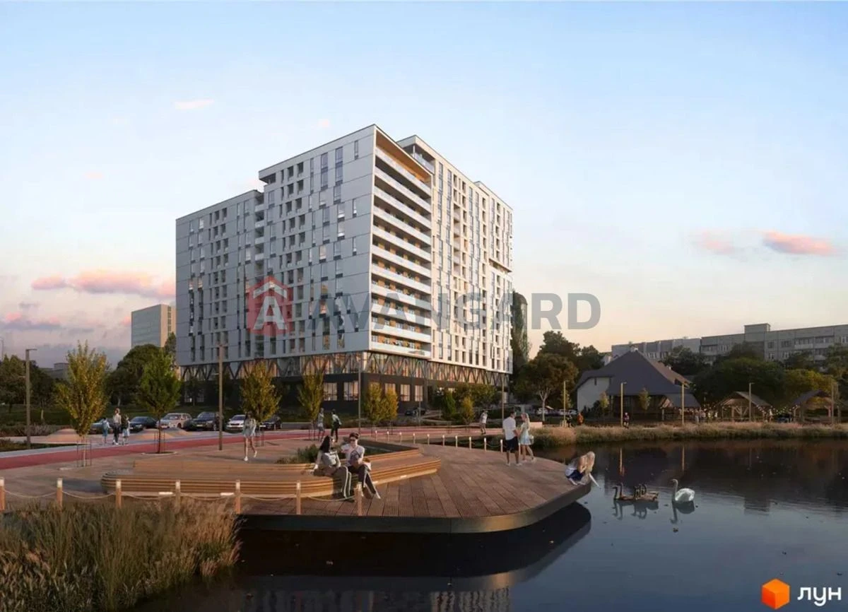 ПРОДАЖ КВАРТИРИ - студії В ЖК LAKE VIEW - БІЗНЕС-КЛАС У ЛЬВО