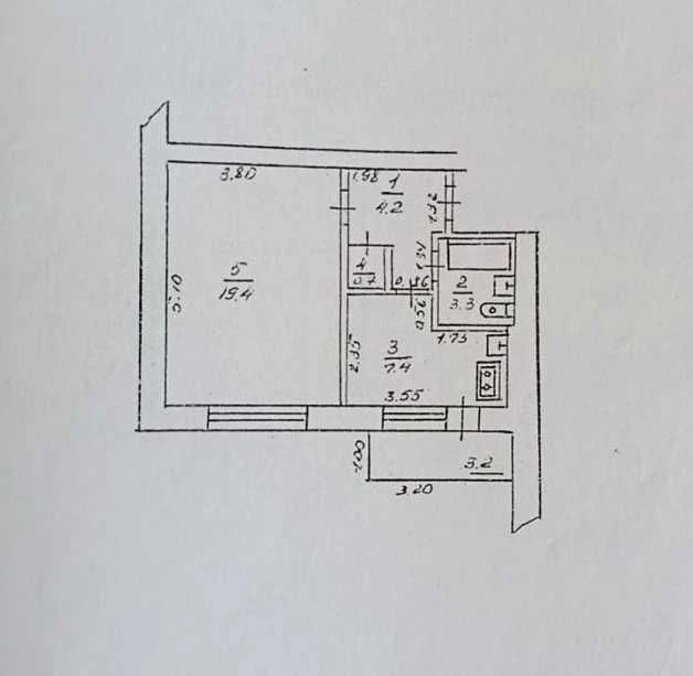 Sale of 1-room apartment in Ivano-Frankivsk, St. Konovalec