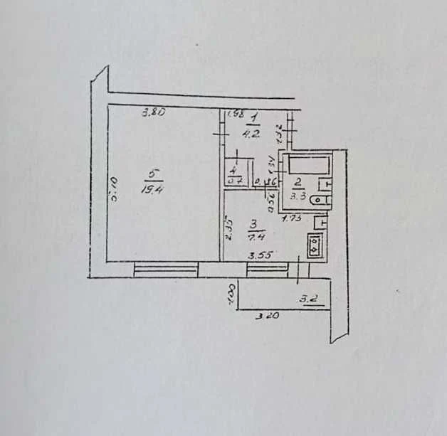 Sale of 1-room apartment in Ivano-Frankivsk, St. Konovalec