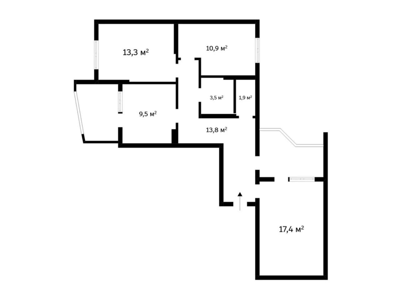 Sale of Three-Room Apartment in Troshtcha