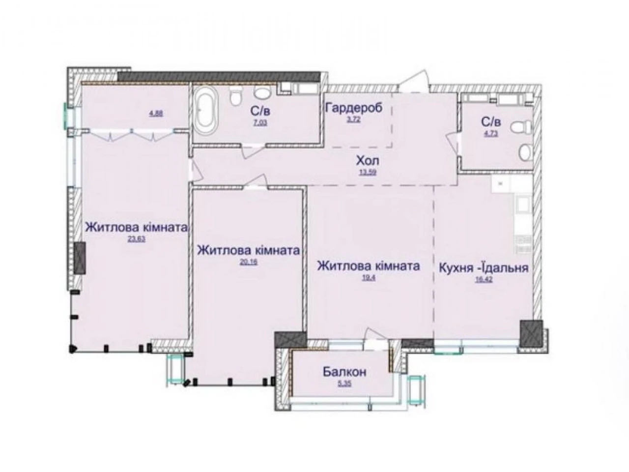 Apartment for Sale in Chorna Hora