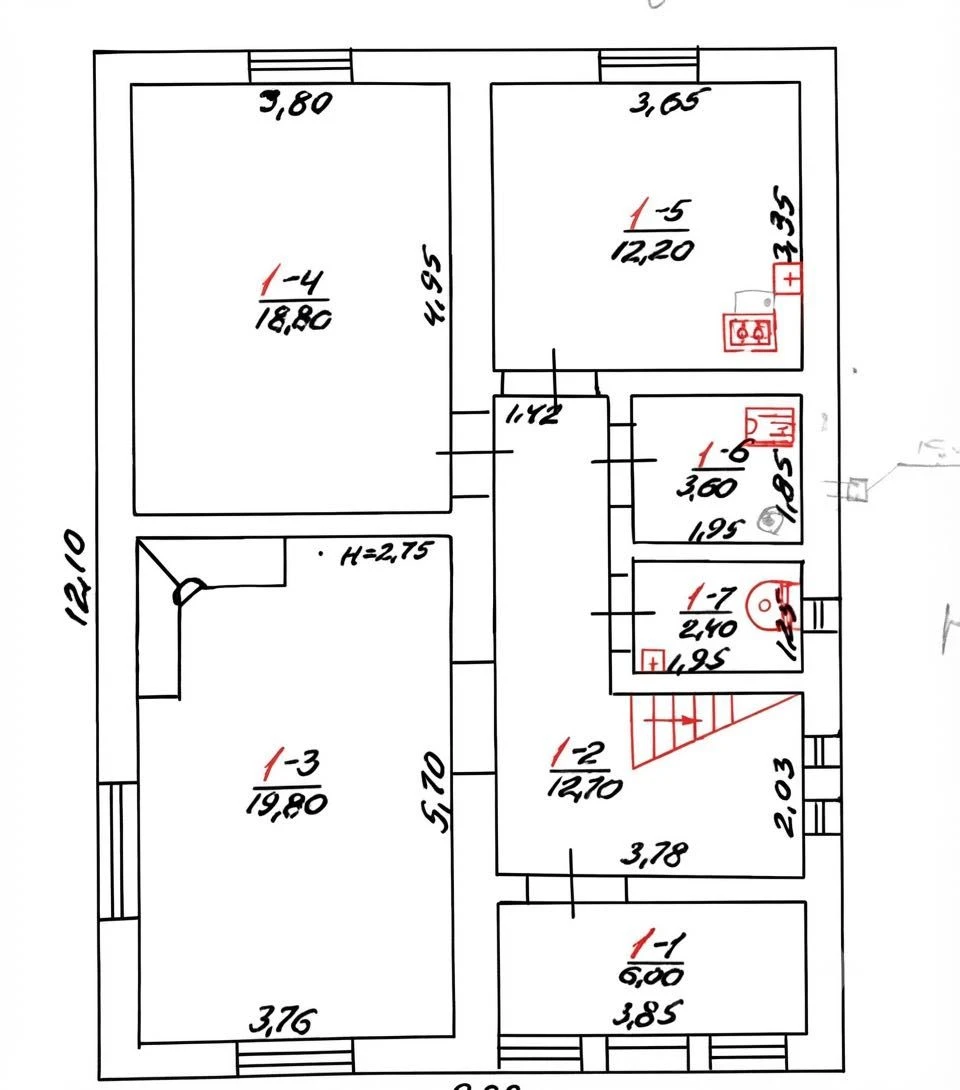 5 кімнат, 160 м²: просторий будинок для великої родини, Черн