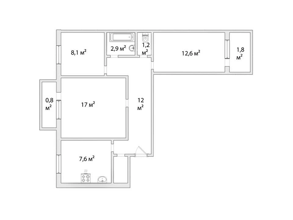 Apartment. Dnipro, Mariya Lysycenko St.