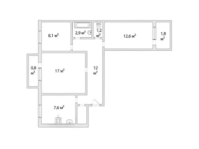 Apartment. Dnipro, Mariya Lysycenko St.