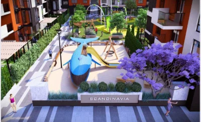 1-room apartment in the "Skandinavia" residential complex