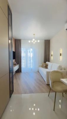 Three-room apartment in a business class residential complex
