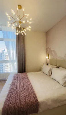 Three-room apartment in a business class residential complex