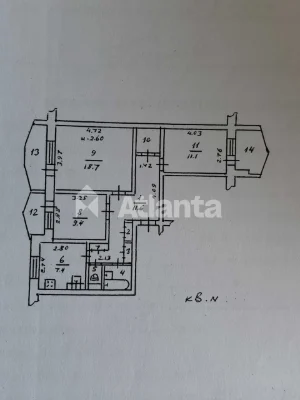 3-комнатная квартира на Паустовского