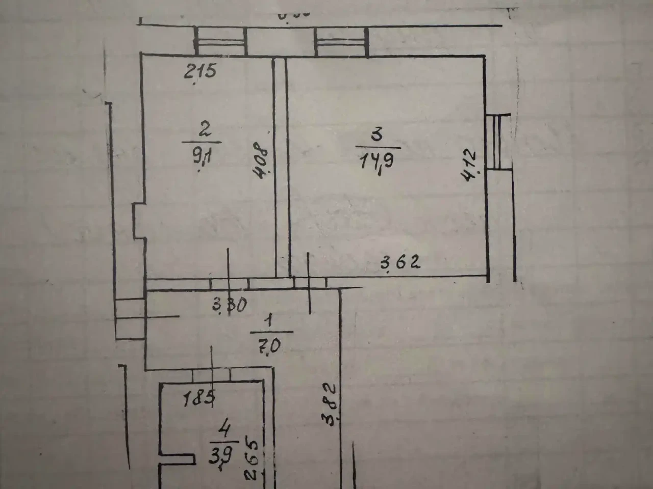 Продаж квартири 1-кімн. 34.9 м² 1/3 пов.