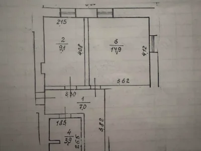 Продаж квартири 1-кімн. 34.9 м² 1/3 пов.
