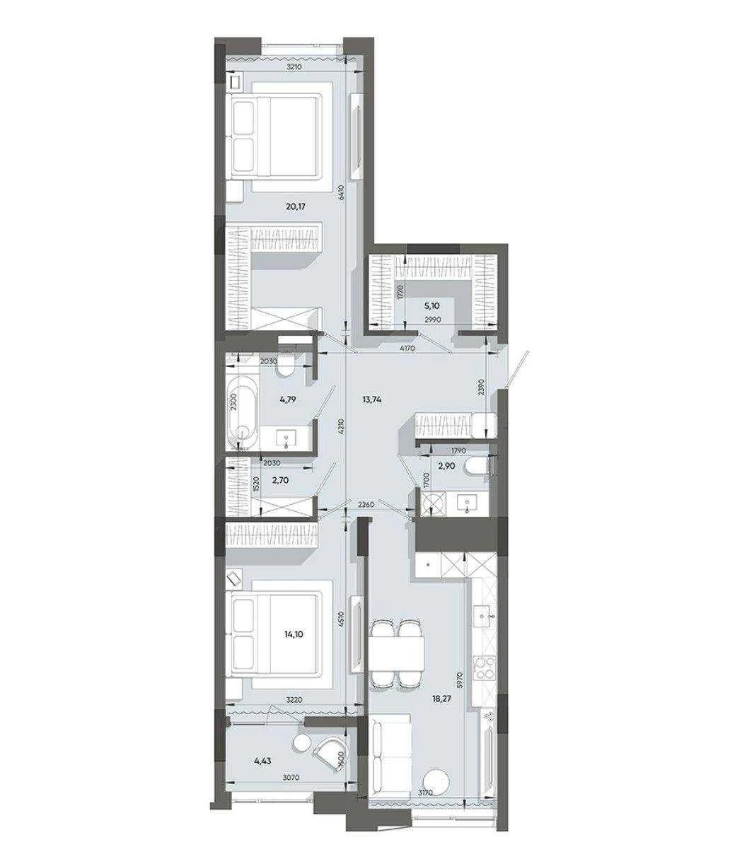 Sale / 2 Apartment / 0 cycle / Stryiska / New building / Lviv