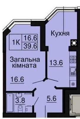 ПРОСТОРА однокімнатна квартира ЖК Софія Нова з ГАЗОВИМ АВТОН