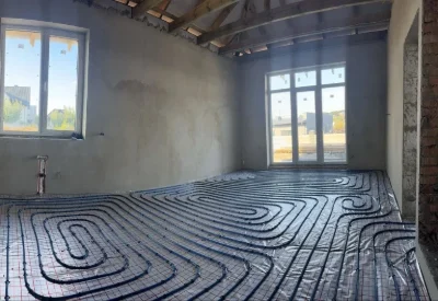 House with unfinished works. Final stage