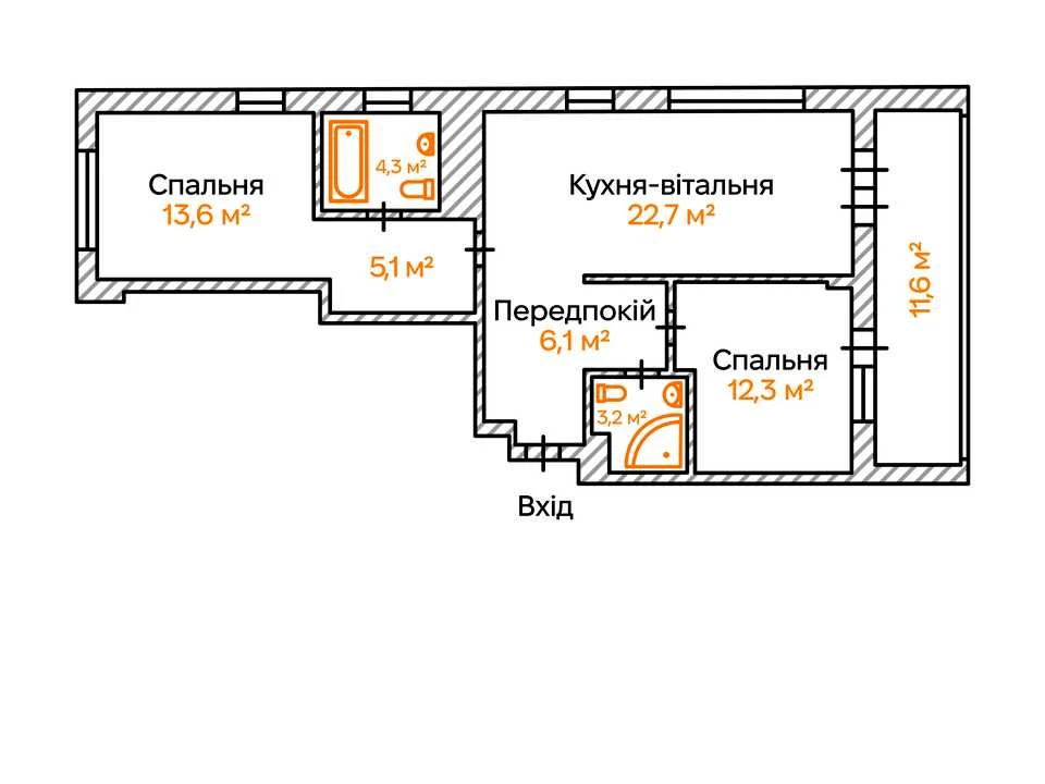Квартира. Київ, Ґарета Джонса вул.