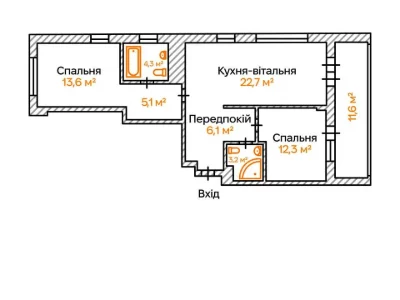 Квартира. Київ, Ґарета Джонса вул.