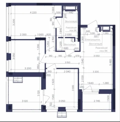 Sale of a 3-bedroom apartment with a terrace in the Dnipro Island residential complex, Dnipro
